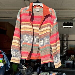 Brixton Multicolor Striped Utility Jacket
